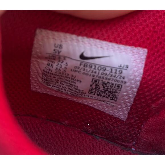 Nike Dunk Low University Red / White – Kids 5Y - Picture 4 of 8